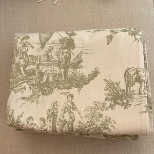 Toile Sage Green Curtains 96”